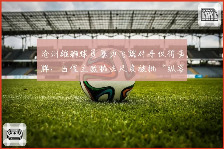沧州雄狮球员暴力飞踹对手仅得黄牌,当值主裁执法尺度被批“纵容暴力”?